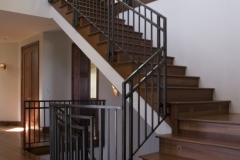 Fascinating Lakemead Way Residence Details Interior Wooden Staircase